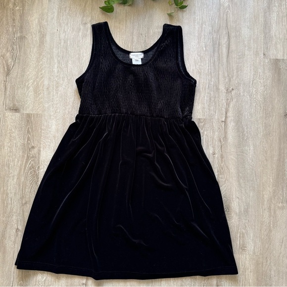 Vintage 90’s Black Velvet Baby doll Dress - Picture 2 of 6